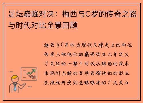 足坛巅峰对决：梅西与C罗的传奇之路与时代对比全景回顾